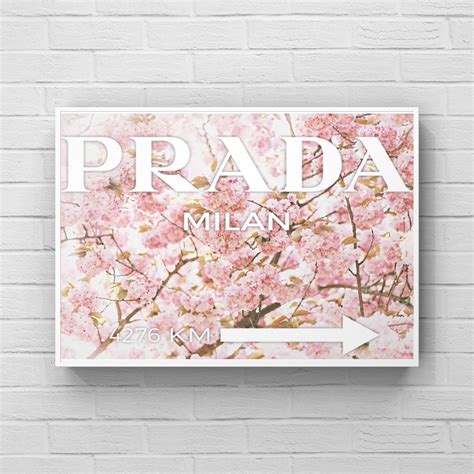 prada hot pink art in gold frame|pink Prada.